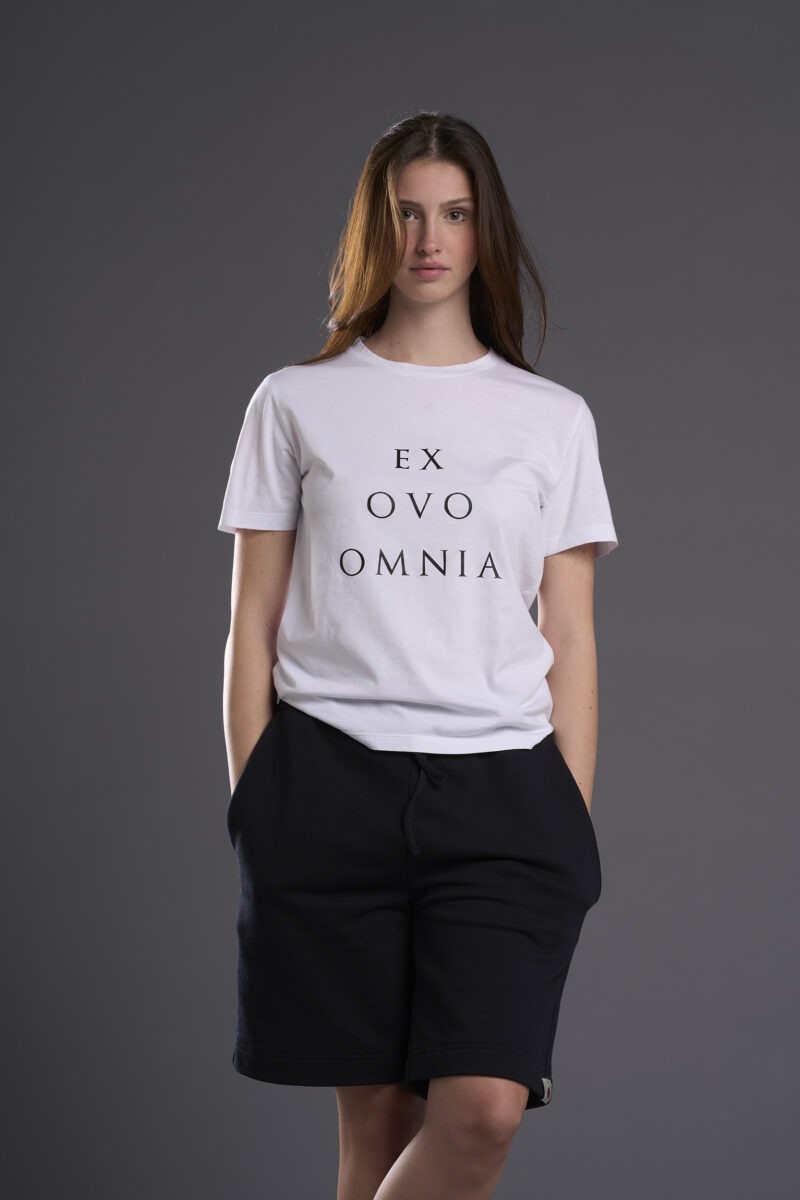 T-shirt donna bianca Ex Ovo Omnia