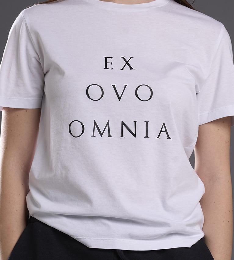 T-shirt donna bianca Ex Ovo Omnia